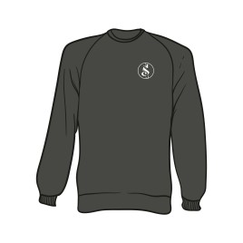Grauer Separate Logo Sweater
