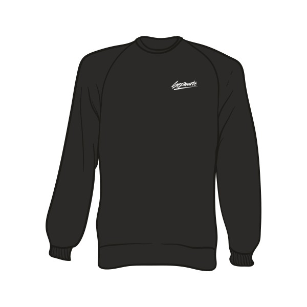 Schwarzer Sweater mit Separate Schriftzug